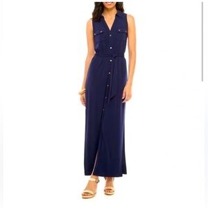 Michael Kors | Dresses | Michael Kors Denim Dress With Gold Chain Neckline  Mk | Poshmark